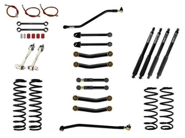 Rusty's Jeep TJ LJ Wrangler 2.0 Advanced Lift Kit fixed arms RX800 shocks