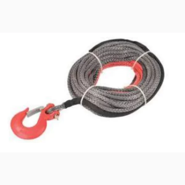 Comeup winch details and components synthetic rope