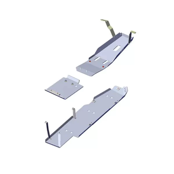 Asfir 4x4 547454B Jeep Gladiator Aluminum Skid Plate Kit (3 Pcs) (1)